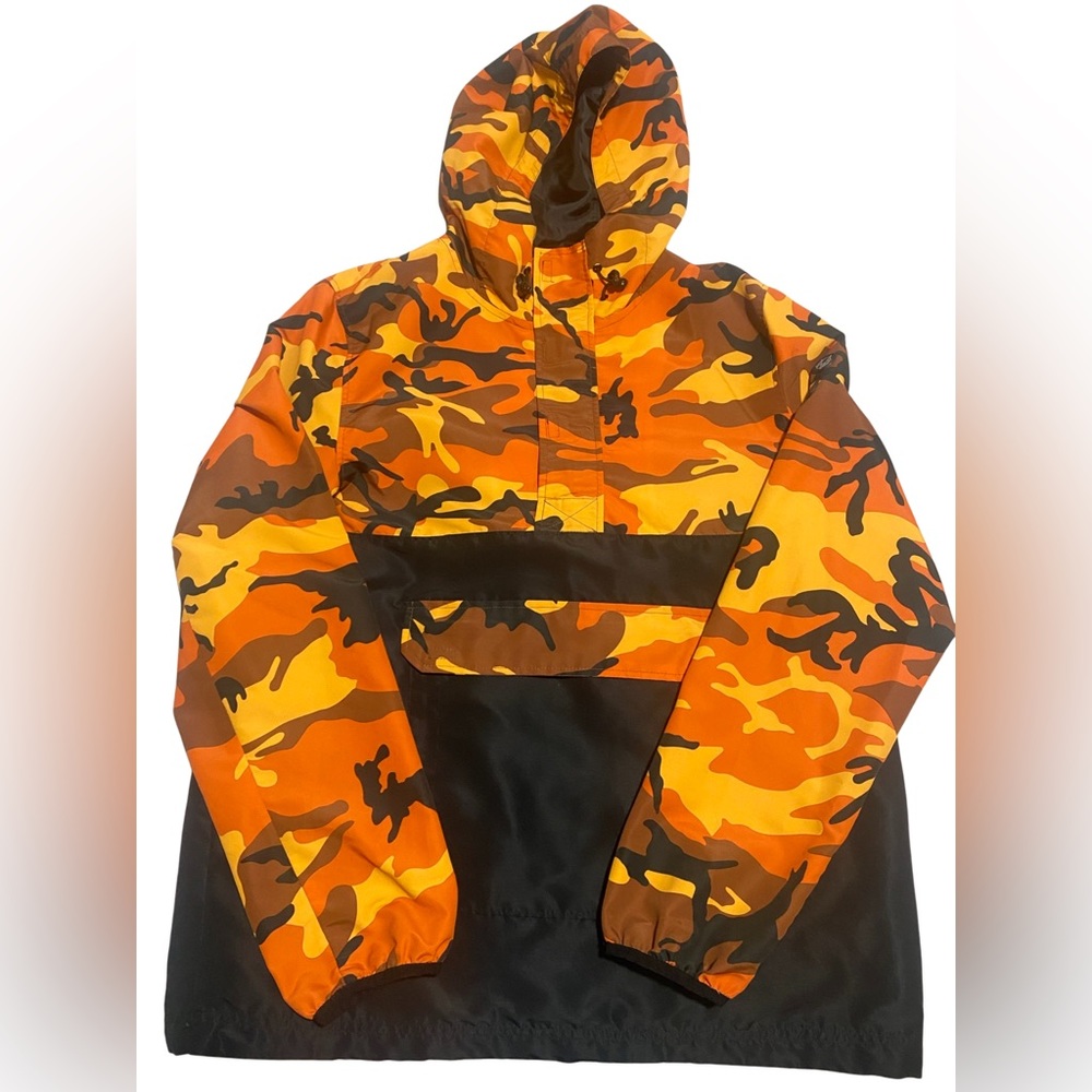 RothCo Yellow & Orange Mesh Camo Hoodie!!